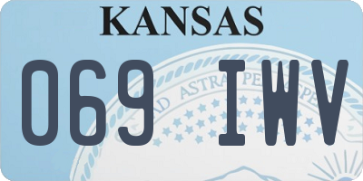 KS license plate 069IWV
