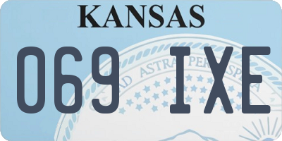 KS license plate 069IXE