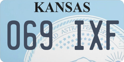 KS license plate 069IXF