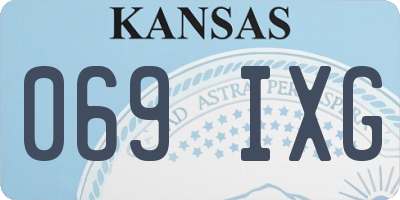 KS license plate 069IXG