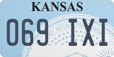 KS license plate 069IXI