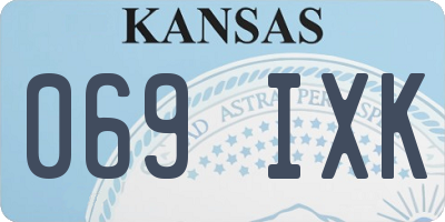 KS license plate 069IXK