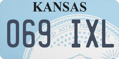 KS license plate 069IXL