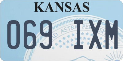 KS license plate 069IXM