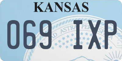 KS license plate 069IXP