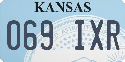 KS license plate 069IXR