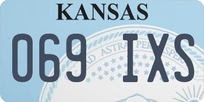 KS license plate 069IXS
