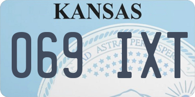 KS license plate 069IXT