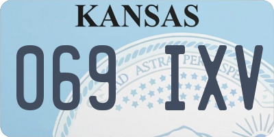 KS license plate 069IXV