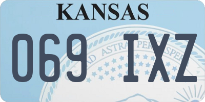 KS license plate 069IXZ