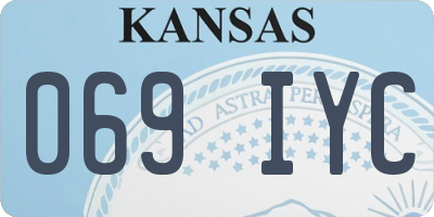 KS license plate 069IYC