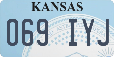 KS license plate 069IYJ