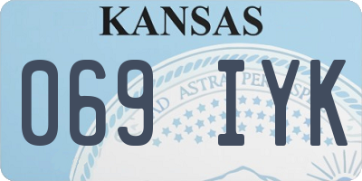 KS license plate 069IYK