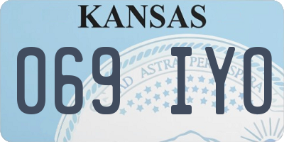 KS license plate 069IYO