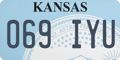 KS license plate 069IYU