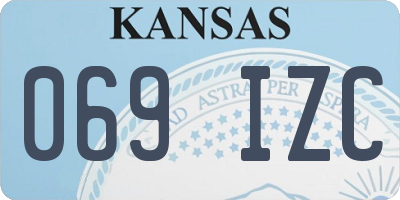 KS license plate 069IZC
