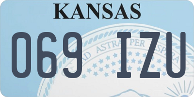 KS license plate 069IZU