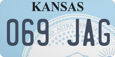 KS license plate 069JAG