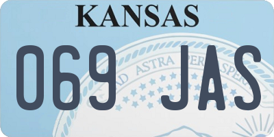 KS license plate 069JAS