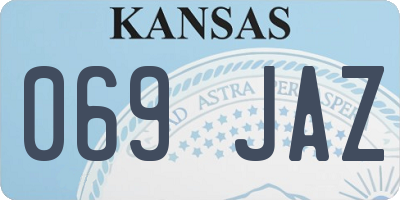 KS license plate 069JAZ
