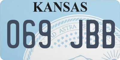 KS license plate 069JBB