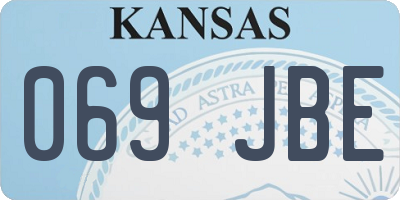 KS license plate 069JBE