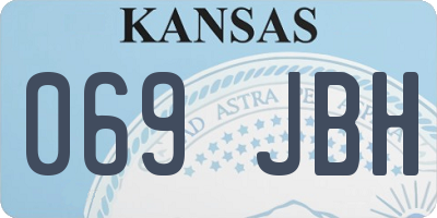 KS license plate 069JBH