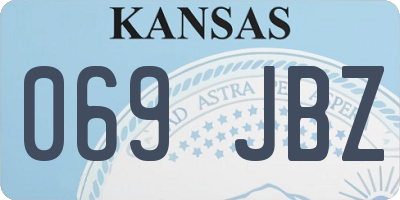 KS license plate 069JBZ