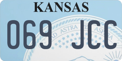 KS license plate 069JCC