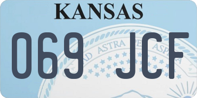 KS license plate 069JCF