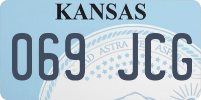KS license plate 069JCG