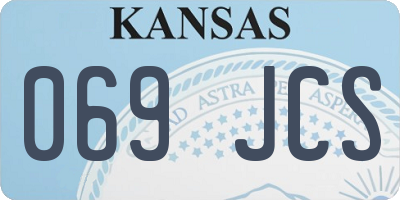KS license plate 069JCS