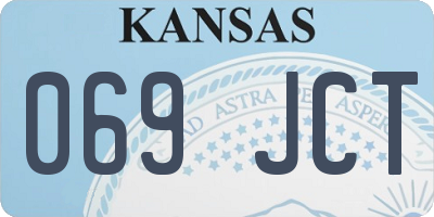 KS license plate 069JCT