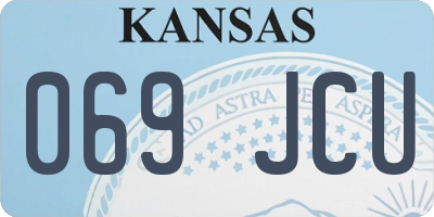 KS license plate 069JCU