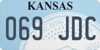 KS license plate 069JDC