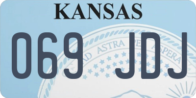 KS license plate 069JDJ