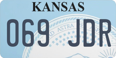 KS license plate 069JDR