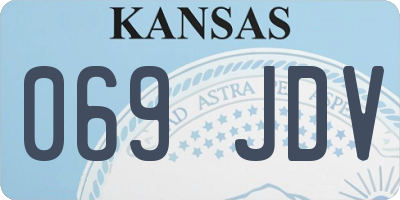 KS license plate 069JDV