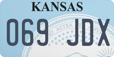 KS license plate 069JDX