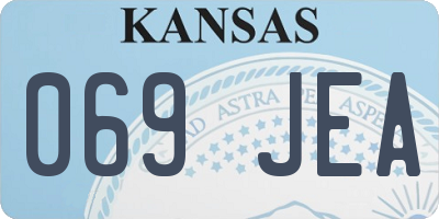 KS license plate 069JEA