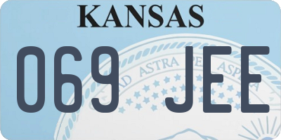 KS license plate 069JEE
