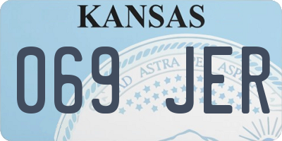 KS license plate 069JER
