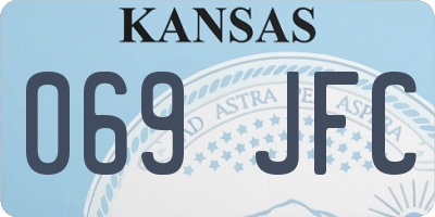KS license plate 069JFC