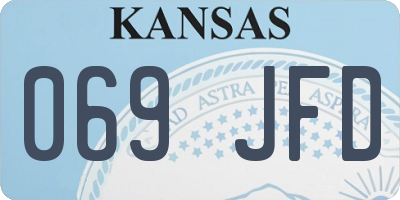 KS license plate 069JFD