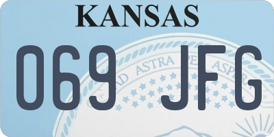 KS license plate 069JFG