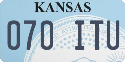KS license plate 070ITU