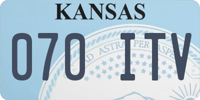 KS license plate 070ITV