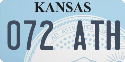 KS license plate 072ATH