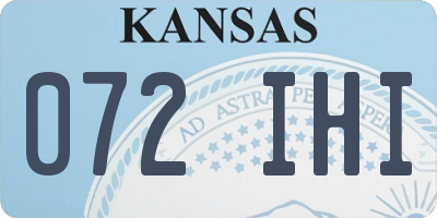 KS license plate 072IHI