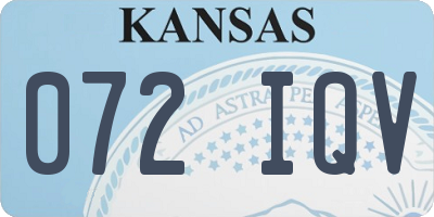 KS license plate 072IQV